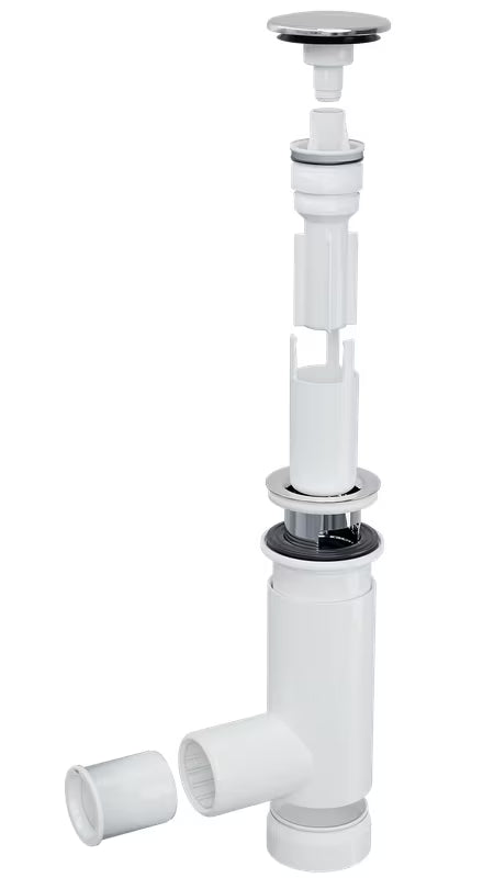 Sifon Prevex Chrome EasyClean s odvodom click-clack pro za umivaonik, lako se čisti odozgo.