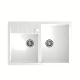 Bijeli granitni sudoper  Quadron Bill pro montaža na radnu ploču