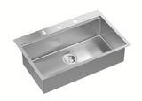 Inox sudoper  Quadron 76 x 49 cm s dubinom 21 cm pro ugradnja na radnu ploču