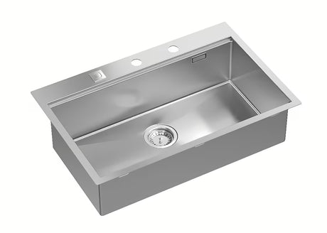 Inox sudoper  Quadron 76 x 49 cm s dubinom 21 cm pro ugradnja na radnu ploču