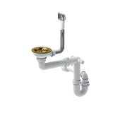 Nehrđajući kuhinjski jednostruki sudoper Quadron Russel u zlatnoj izvedbi pro montaža na radnu ploču