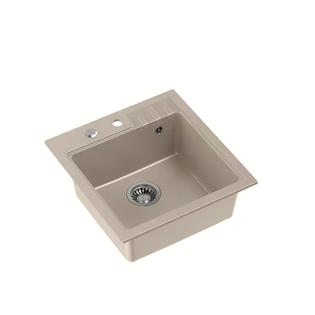 Granitni kuhinjski jednostruki sudoper Quadron Peter u boji pijeska pro montaža na radnu ploču
