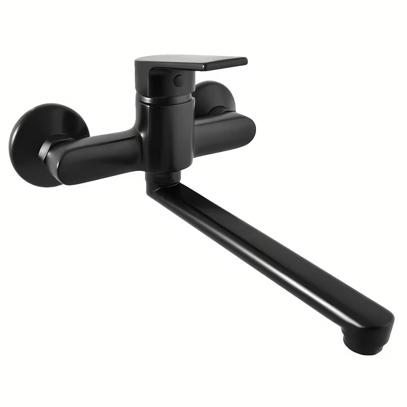 Rav Slezak Colorado jednoručna baterija zidna miješalica za umivaonik u mat crnoj boji s mat završnom obradom