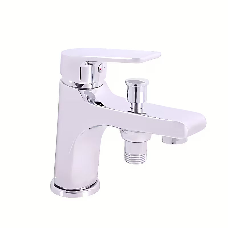 Jednoručna Baterija stojeća miješalica za kadu Rav Slezak Colorado u krom izvedbi s preklopnikom.