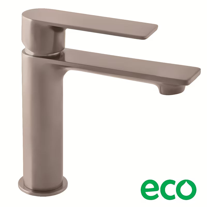 Stojeća miješalica za umivaonik Rav Slezak Nil bez odvoda u boji metal grey s mat PVD površinom.