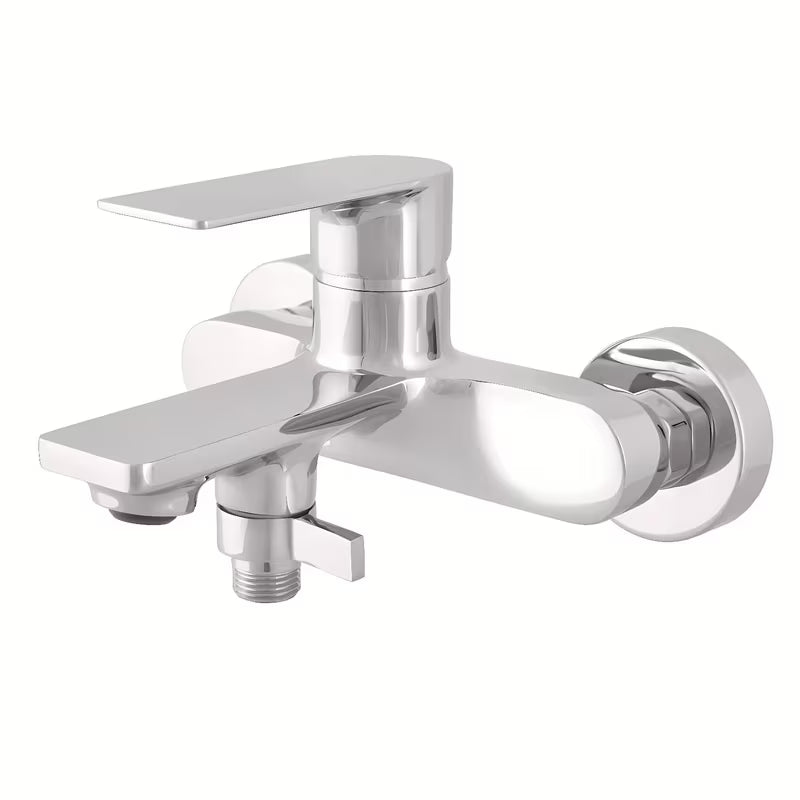 Kromirana zidna miješalica za kadu Rav Slezak Nil s ručicom