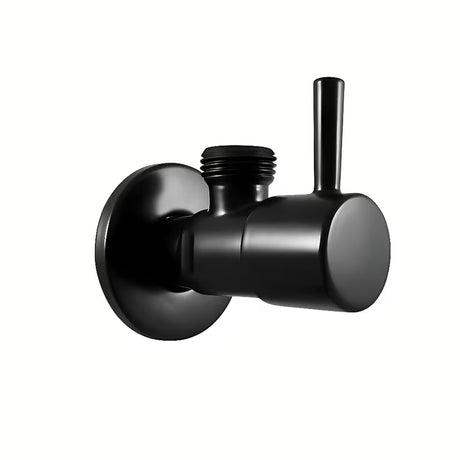 Kutni ventil Rav Slezak u crnoj mat obradi s keramičkom glavom.