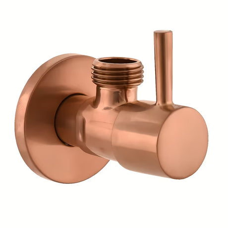 Kutni ventil Rav Slezak u izvedbi rose gold brushed s keramičkom glavom