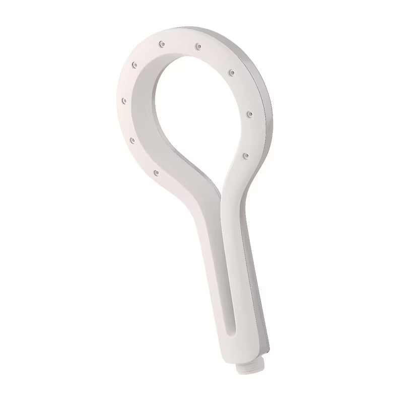 Ručni tuš Rav Slezak u izvedbi krom/bijela s jednim mlazom, promjer 12 cm.