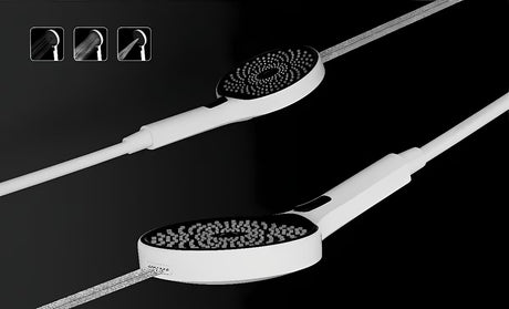 Kromirani ručni tuš Rav Slezak s 3 funkcije, funkcijom ispiranja i EasyClean čišćenjem mlaznica