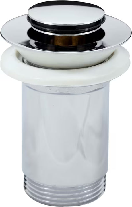 Kromirani umivaonički odvod Rav Slezak ClickClack 5/4 s malim čepom i potpuno metalnom maticom.