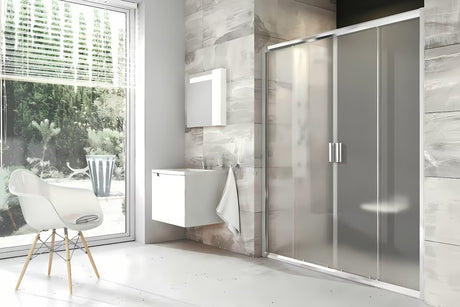 Ravak Blix klizne tuš vrata 180 cm u mat kromu s prozirnim staklom