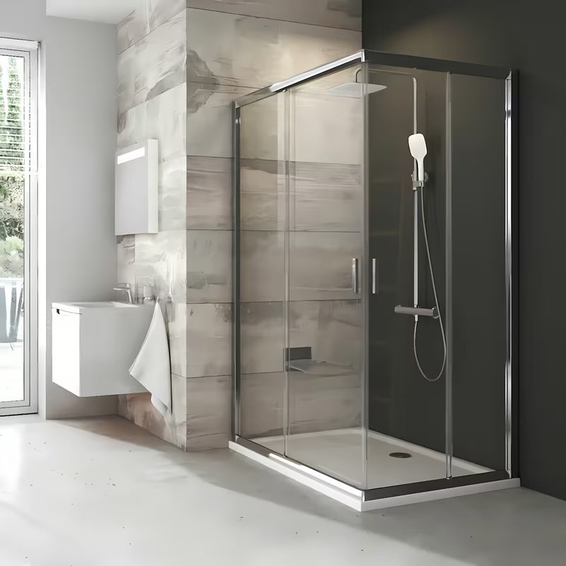 Ravak Blix kvadratna tuš kabina 120 cm u sjajnom kromu s prozirnim staklom i kliznim otvaranjem