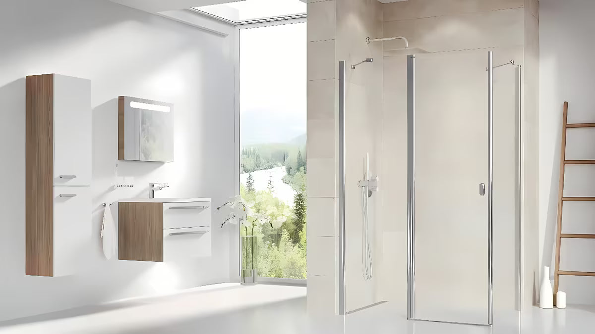 Ravak Chrome tuš stranica za vrata  80 cm u sjajnom kromu s prozirnim staklom