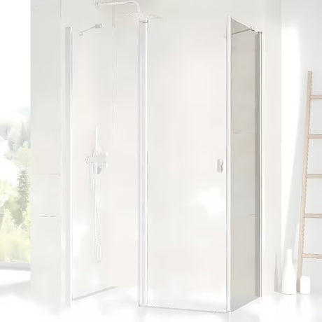 Tuš stranica za vrata  Ravak Chrome 100 cm s prozirnim staklom Transparent i obradom Ravak anticalc®.