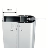 Tuš stranica za vrata  Ravak Chrome 100 cm s prozirnim staklom Transparent i obradom Ravak anticalc®.