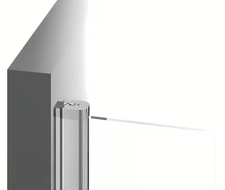 Tuš stranica za vrata  Ravak Chrome 100 cm s prozirnim staklom Transparent i obradom Ravak anticalc®.