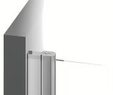 Tuš stranica za vrata  Ravak Chrome 100 cm s prozirnim staklom Transparent i obradom Ravak anticalc®.