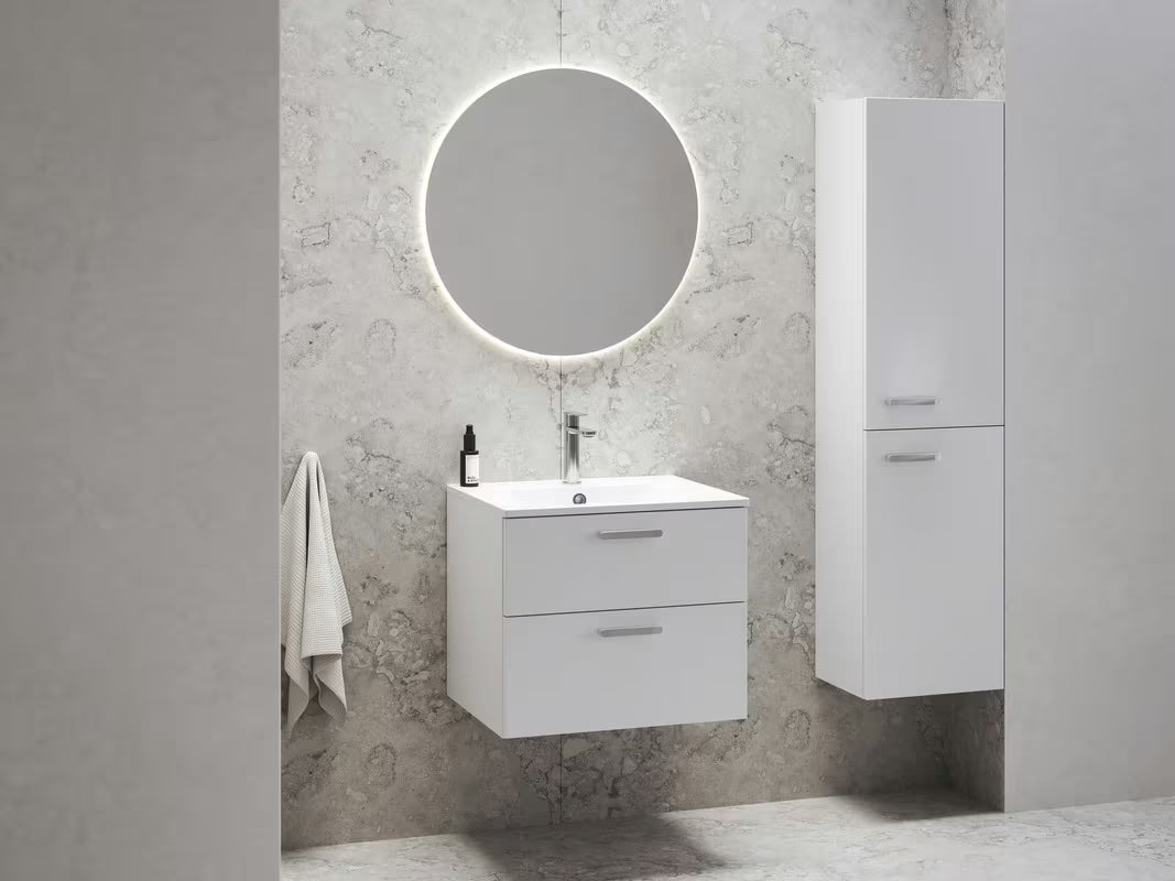 Ravak Chrome II ormarić ispod umivaonika 70 x 49 x 50 cm u sjajno bijeloj boji s dvije ladice