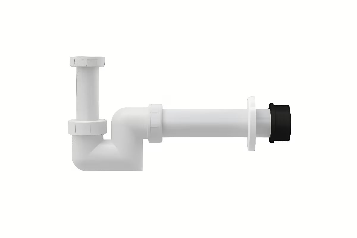 Bijeli plastični bide sifon Ravak Chrome pro bide Uni Chrome s manžetom