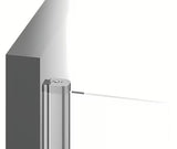 Ravak Chrome tuš vrata 90 cm u sjajnom kromu s prozirnim staklom i zaokretnim otvaranjem