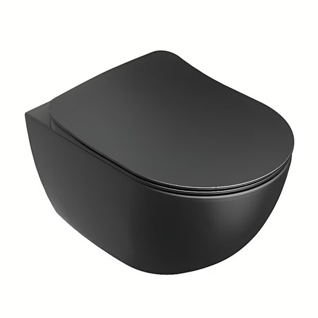 Viseća WC školjke školjka Ravak Chrome u crnoj mat izvedbi s bezrubnim ispiranjem RimOff i skrivenim pričvršćenjem EasyFix.