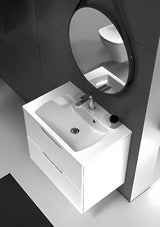 Sjajno bijela kupaonski ormarić ispod umivaonika Ravak Classic II 60 s dvije ladice