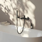 Podesivi nosač ručnog tuša Ravak u crnoj mat boji