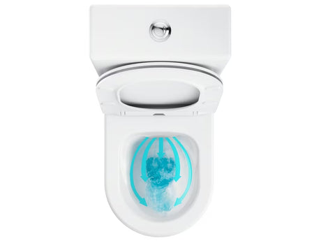 Bijeli samostojeći  WC kombi Ravak Elegant RimOff s wc daskom soft Close i dvokoličinskim ispiranjem 3/6 l.