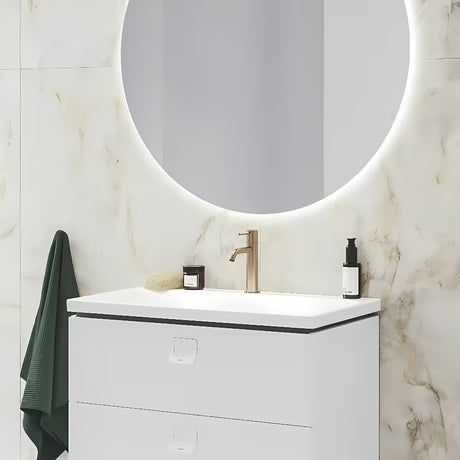 Stojeća miješalica za umivaonik Ravak Espirit u izvedbi Rose Gold Brushed sa skrivenim perlatorom