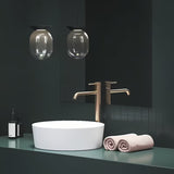 Visoka stojeća miješalica za umivaonik Ravak Espirit u izvedbi Rose Gold Brushed bez odvoda