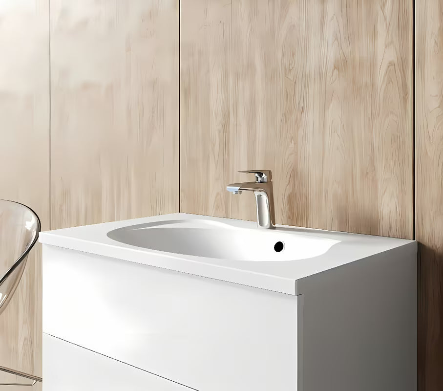 Stojeća miješalica za umivaonik Ravak Flat u sjajnom kromu bez odvoda