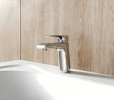 Stojeća miješalica za umivaonik Ravak Flat u sjajnom kromu bez odvoda