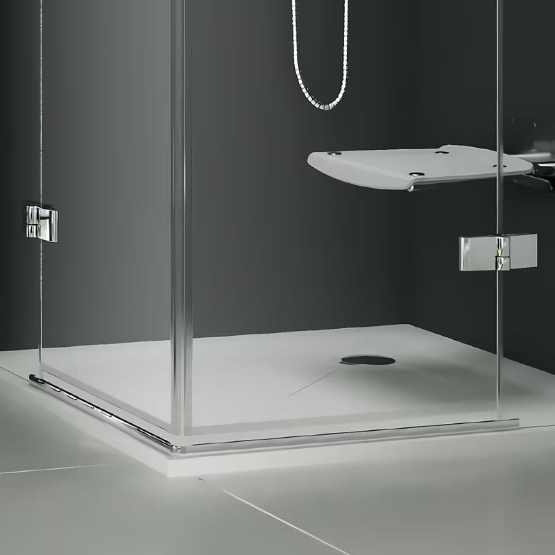 Aluminijski okapni profil Ravak KK4 kao zamjenski dio za prag tuš vrata.