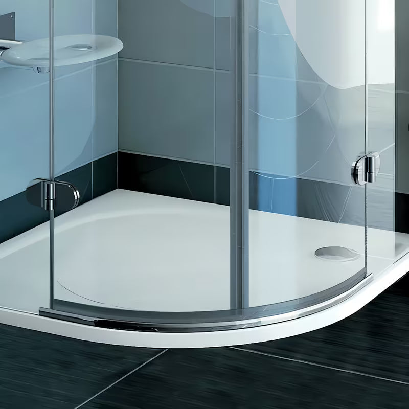 Aluminijska četvrtkružna okapnica KK3 L pro lijevo tuš kabine Ravak Brilliant i GlassLine