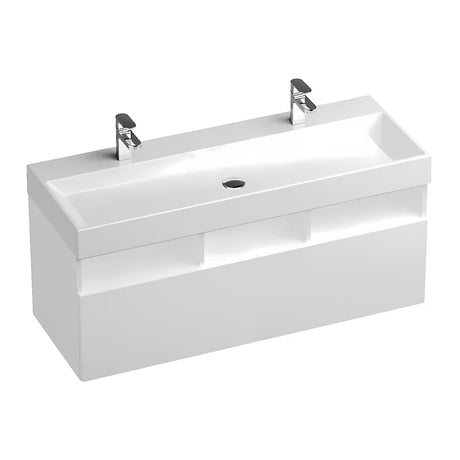 Ravak Natural bijela sjajna ormarić ispod umivaonika SD Natural 120 x 45 x 45 cm