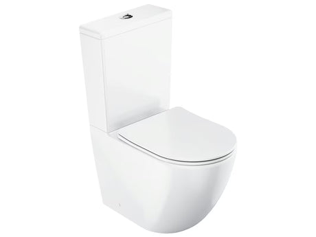 Bijeli samostojeći  WC kombi Ravak Optima RimOff s wc daskom soft Close