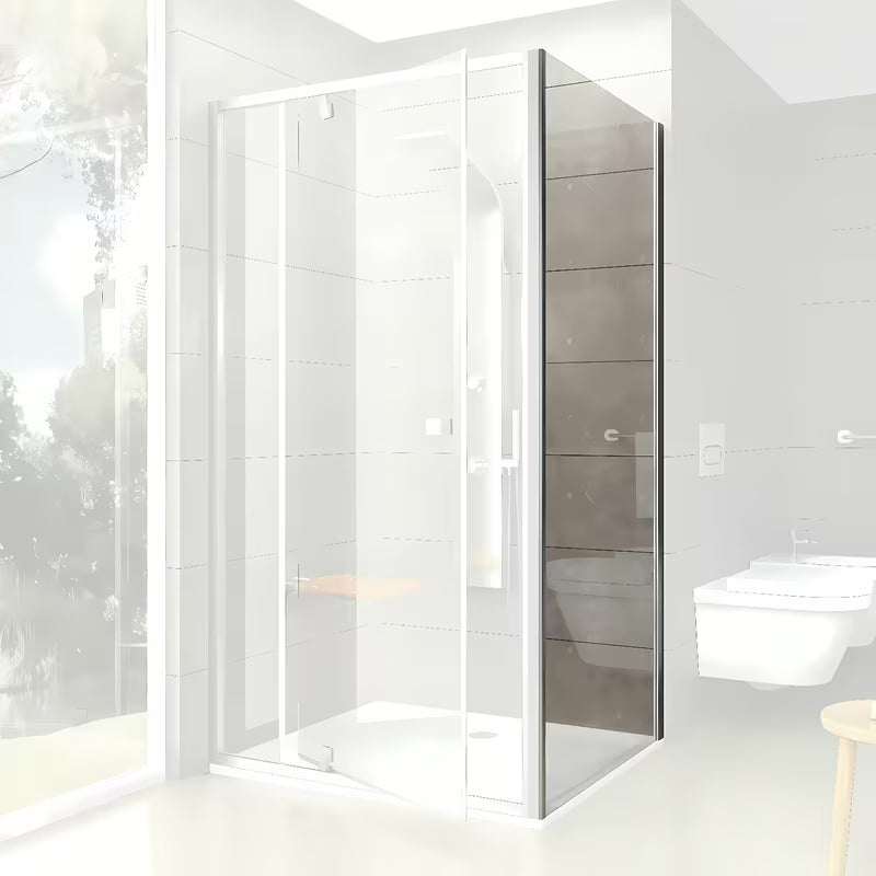 Bočna stijena Ravak Pivot 90 cm u mat kromu s prozirnim sigurnosnim staklom