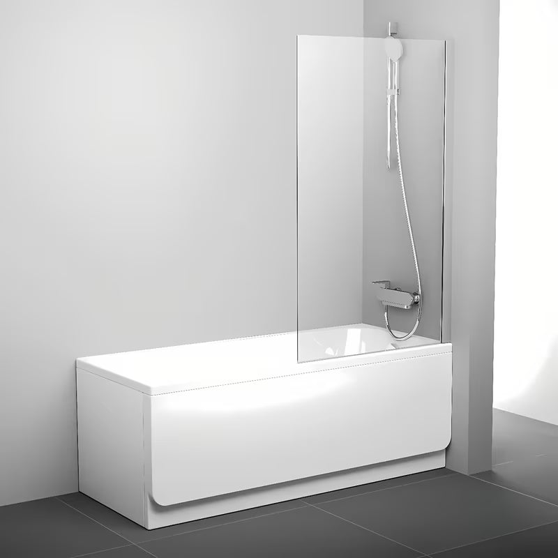 Fiksna paravan za kadu Ravak Pivot s prozirnim sigurnosnim staklom i profilom u sjajnom kromu