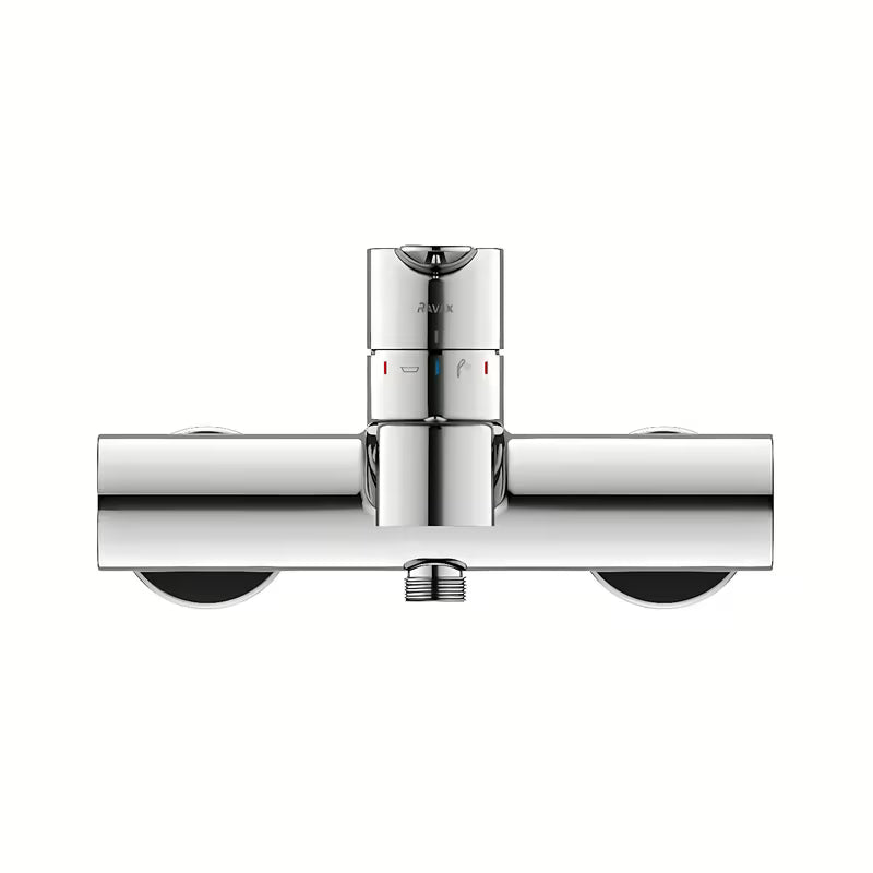 Kromirani zidna miješalica za kadu Ravak Puri sa skrivenim rotacijskim preklopnikom kada/tuš