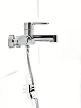 Kromirana zidna miješalica za kadu Ravak Puri sa skrivenim rotacijskim preklopnikom kada/tuš