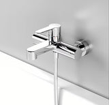 Kromirana zidna miješalica za kadu Ravak Puri sa skrivenim rotacijskim preklopnikom kada/tuš