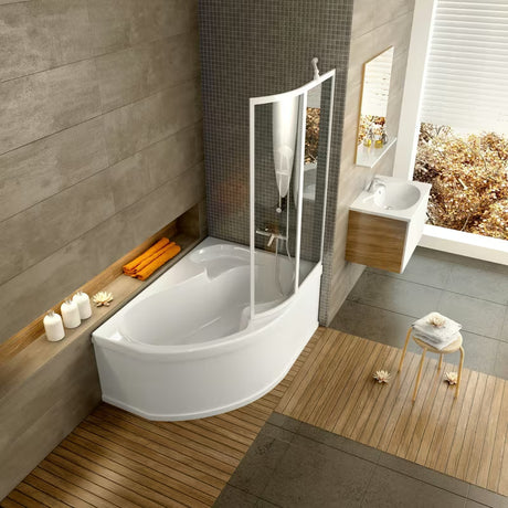 Bijela akrilna obloga za kadu Ravak Rosa II 170, desna izvedba