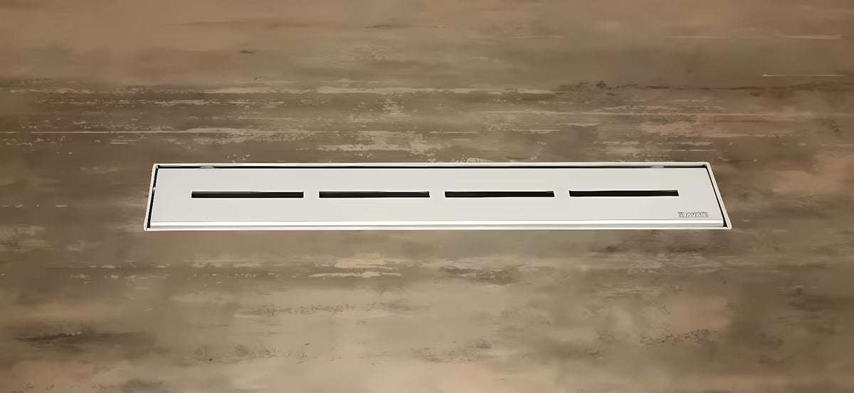 Inox tuš kanalica Ravak Runway 105 cm u sjajnoj izvedbi pro za ugradnju u prostor.