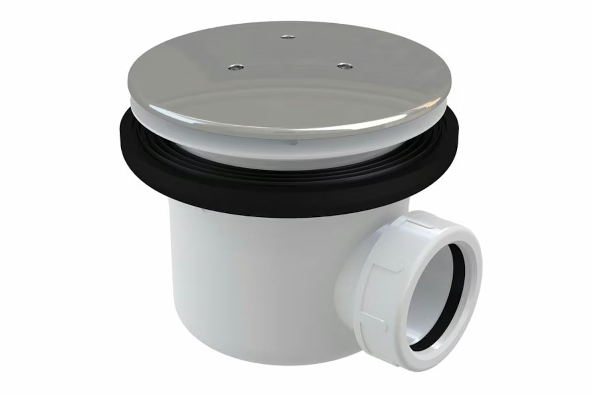 Tuš kada sifon Ravak Chrome s metalnim kromiranim poklopcem pro tuš kade Ø 90 mm