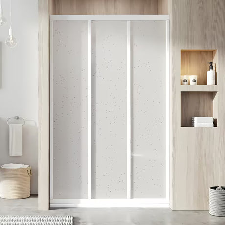 Ravak Supernova tuš vrata 80 cm u bijeloj boji s kliznim otvaranjem i ispunom Pearl.