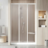 Bijela klizne tuš vrata Ravak Supernova 100 cm s neprozirnim staklom Grape