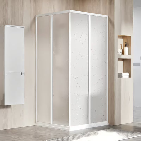 Klizne tuš vrata Ravak Supernova 80 cm u bijeloj boji s neprozirnom ispunom Pearl