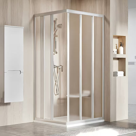 Ravak Supernova klizne tuš vrata 90 cm u mat kromu s neprozirnim staklom Grape