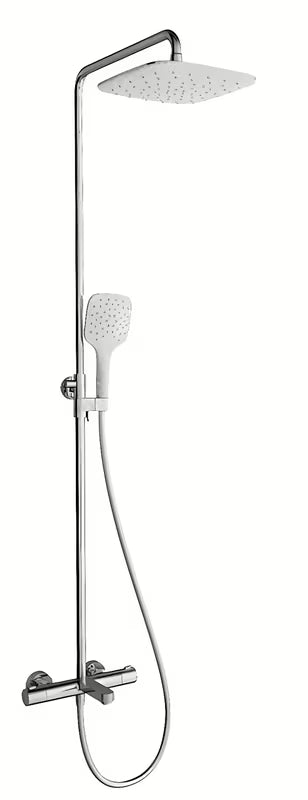 Ravak Termo 300 tuš sustav s termostatskom miješalicom i nadglavnim tušem 25 cm u dizajnu Chrome